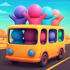 バスカラーソートパズル