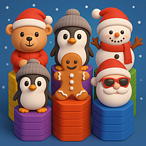 クリスマスヘクサスタックパズル