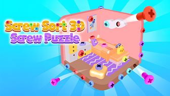 ネジソート3D：スクリューパズル