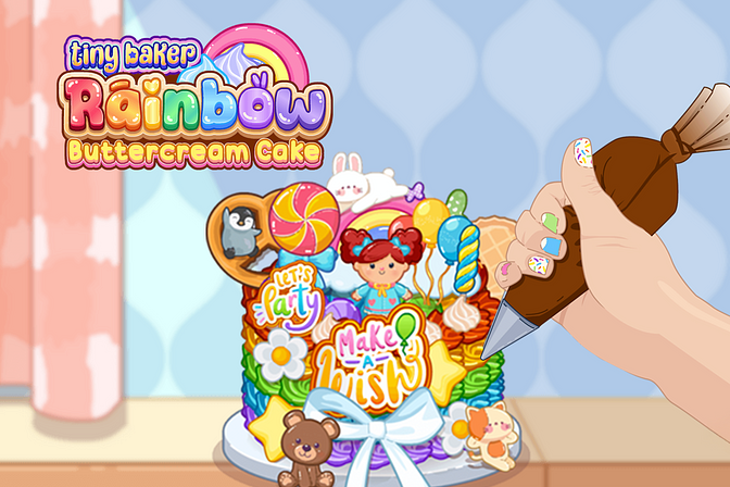 タイニーベイカーレインボーケーキづくり