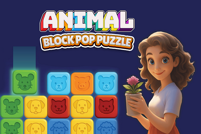 アニマル・ブロックポップ・パズル